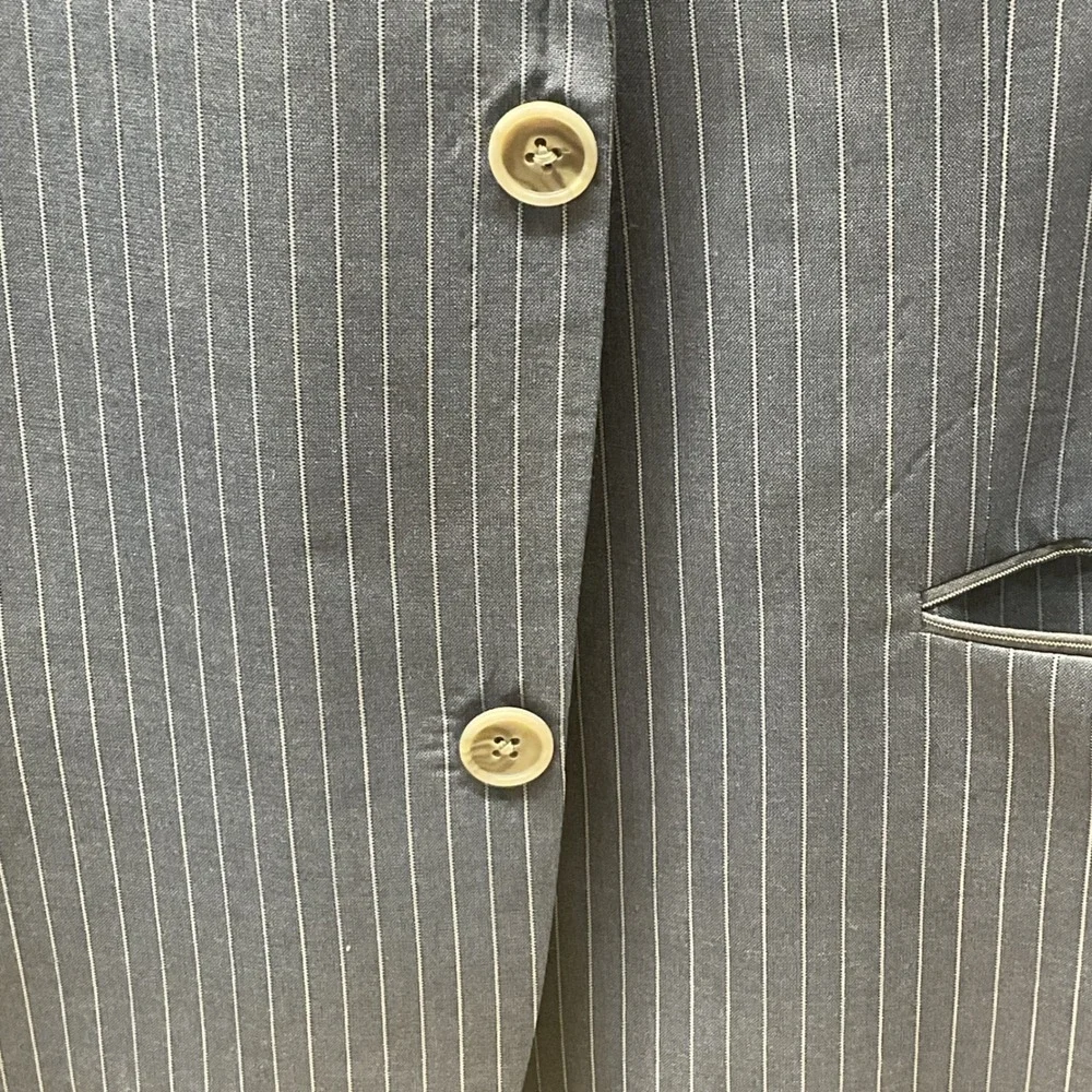 Jack Victor Collection Blue Pinstripe Super 120s Wool Blazer Sport Coat Canada